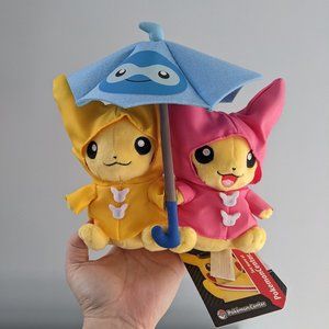Pokemon Center Exclusive Pikachu Couple in the Rain